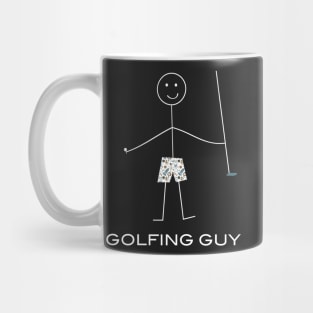 Funny Mens Golf Golfing Guy Mug